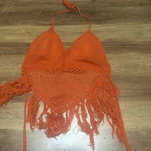 Trendy Threads - Crochet Halter Top - 3X